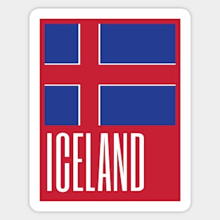 Iceland Country Symbols Sticker